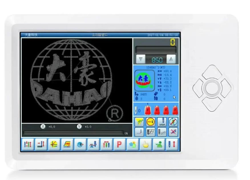 DAHAO A18 Display Monitor For China Embroidery Machine parts A18 model display