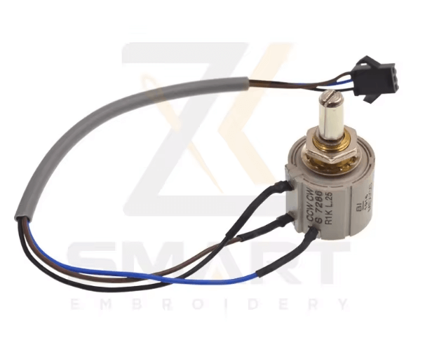 Potentiometer 7286 R1K L.25 With Cable Embroidery Machine Parts
