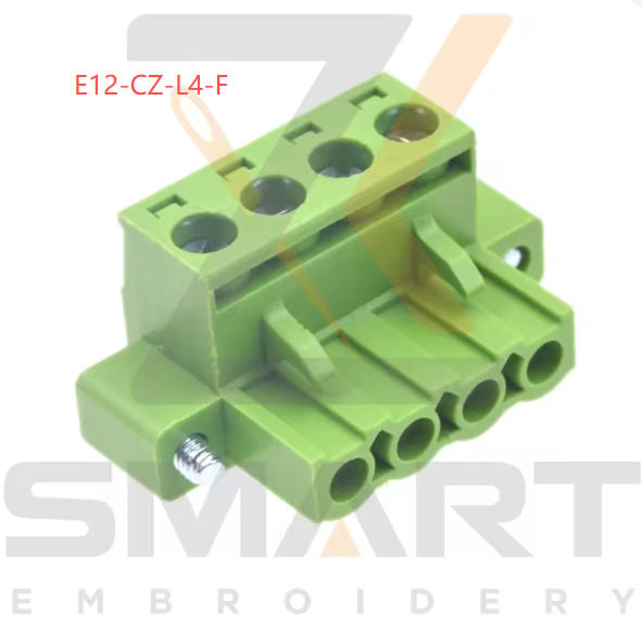 L type 4 Pins Connector For Embroidery Machine Drivers Parts E12-CZ-L4-F E12-CZ-L4-M